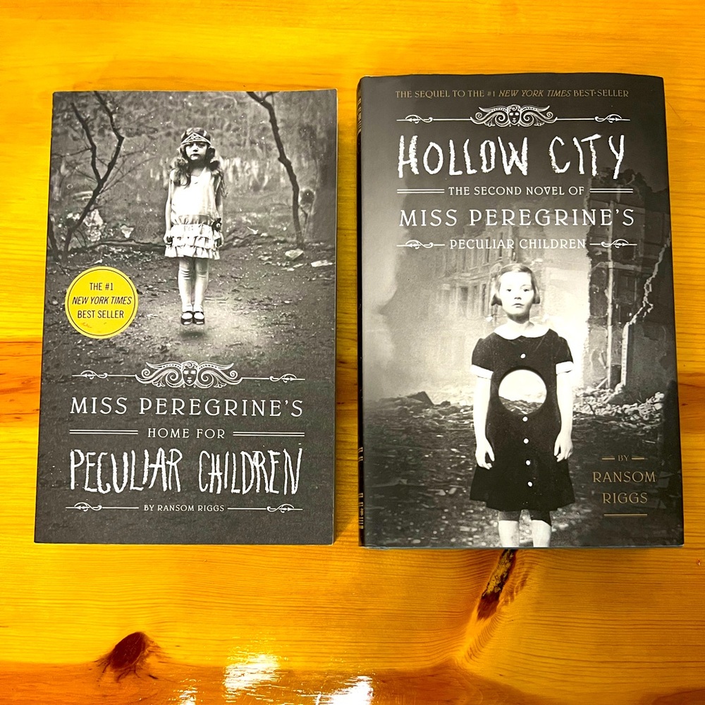 RANSOM RIGGS Miss Peregrine's Home for Peculiar Children & Hollow City (2 books)